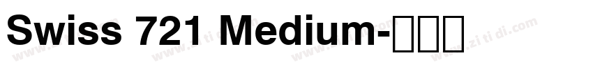 Swiss 721 Medium字体转换